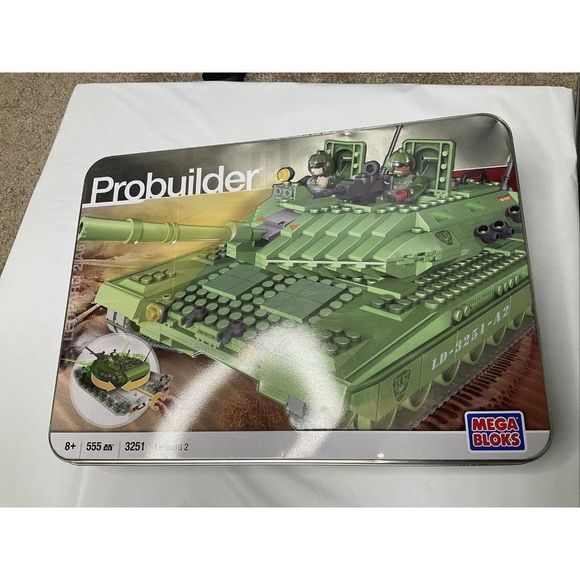 𝅺MEGA Bloks 3251 Probuilder Leopard 2 Tank (**May** be missing pieces) - Picture 1 of 7